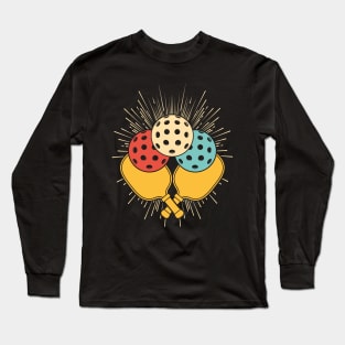 Pickleball Sports Fans Gift Idea Long Sleeve T-Shirt